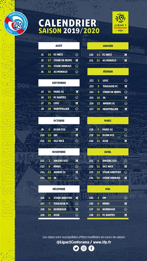 Les équipes de ligue 1. Le calendrier de Ligue 1 Conforama 2019/2020 dévoilé ...