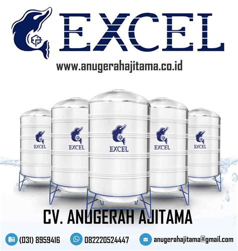 Savesave harga tandon air 5000 liter for later. Jual Tandon Air Excel Harga Terbaru 2019 - CV. ANUGERAH ...