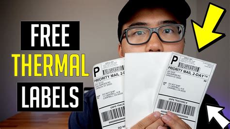 Direct thermal label that also has a 2 inch tab next to each label. How to Get Free Shipping Labels from UPS | Thermal labels ...