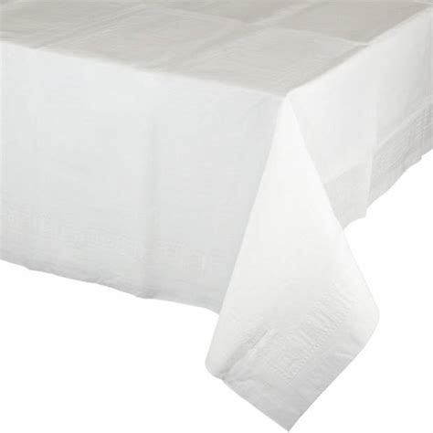 1001factory wil het voor iedereen mogelijk maken een fijn tafelkleed op tafel te leggen. Wit tafelkleed 274 x 137 cm | Blokker
