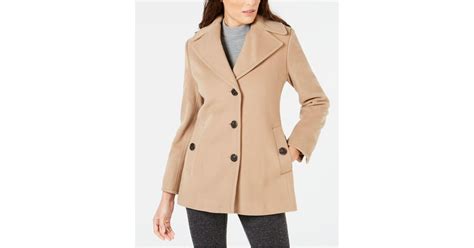 Petite double breasted camel duster coat | boohoo. Calvin Klein Wool-cashmere Single-breasted Peacoat ...