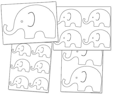 After you find out all elephant baby shower free printables results you wish, you will have many options to find the best saving by clicking to the button get link coupon or more offers of the store on the right to see all the. Printable Elephant Outline - Printable Treats | Baby | Elephant baby showers, Baby shower ...