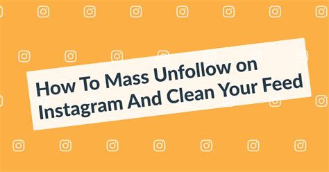 But yes, if you block specific user, they will be removed from your followers and following list. How To Mass Unfollow On Instagram: Remove Ghost Followers ...