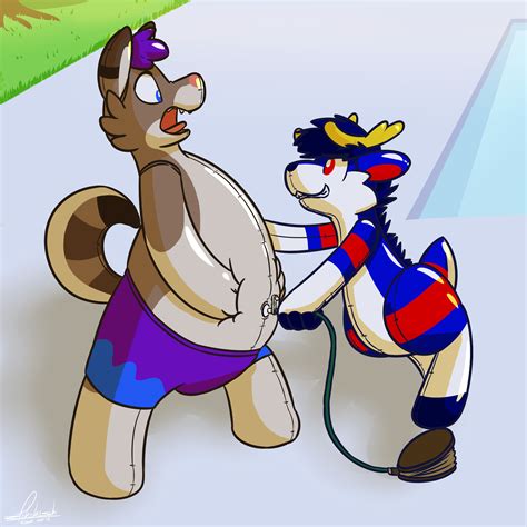 Inflatable kangaroo toy made from finest materials available at shockingly low prices. Being an awesome pool-toy by Rawr (3/4) — Weasyl