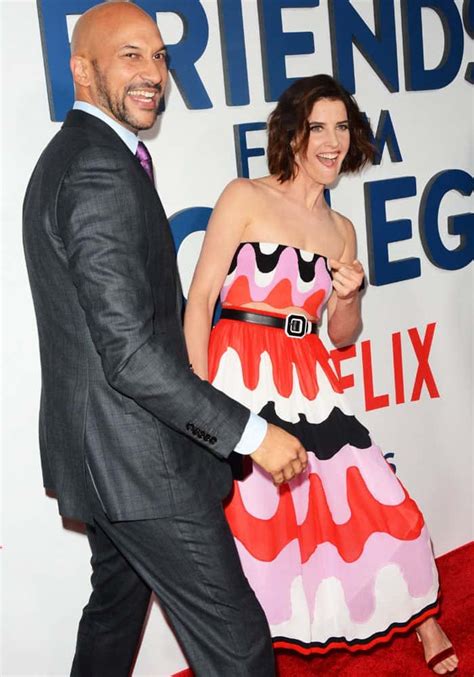 He's so tall, which is refreshing for me. Cobie Smulders Premieres Friends From College With Nasty Feet