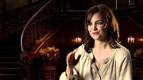 Please notice a few things. Katie Holmes 'Don't Be Afraid of the Dark' Interview - YouTube