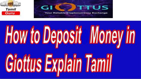 Reliable and most secure way to buy, sell and trade bitcoin (btc), ethereum (eth), litecoin(ltc), ripple(xrp), bitcoin cash (bch). How to deposit money in Giottus explain tamil - YouTube