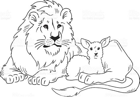 You could also print the image. sketch of a lion laying with a lamb | Lion and lamb ...