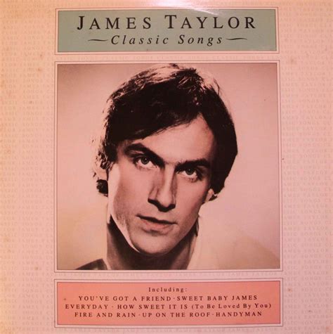 Things may always stay the way they are, still my head looks for a change from time to time. James Taylor - Classic Songs - Vinyl Clocks
