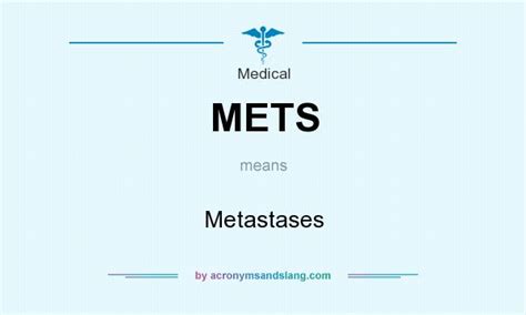 In terms of warnings of cancer, the c in the acronym caution stands for a. METS - Metastases in Medical by AcronymsAndSlang.com