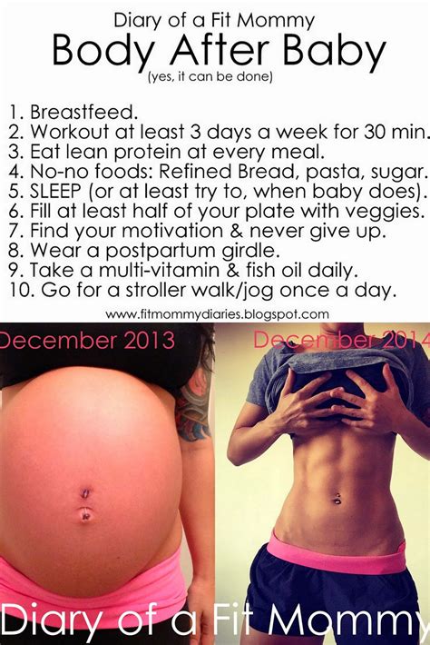 Maybe you would like to learn more about one of these? Diary of a Fit Mommy: Body After Baby: It CAN Be Done