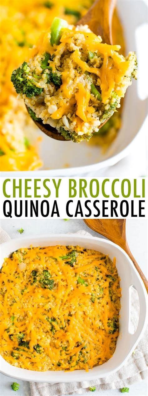 It's made with just broccoli florets, bacon, cheddar cheese, milk, cream, and eggs. Healthy Broccoli Quinoa Casserole | Eating Bird Food in ...