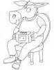 A collection of donkey coloring pages. Honking donkey coloring page | Download Free Honking ...