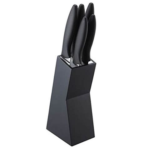 Free and next day delivery available on qualifying orders. Kitchen Knife Block Set Colours 5 Piece Black | Knife ...