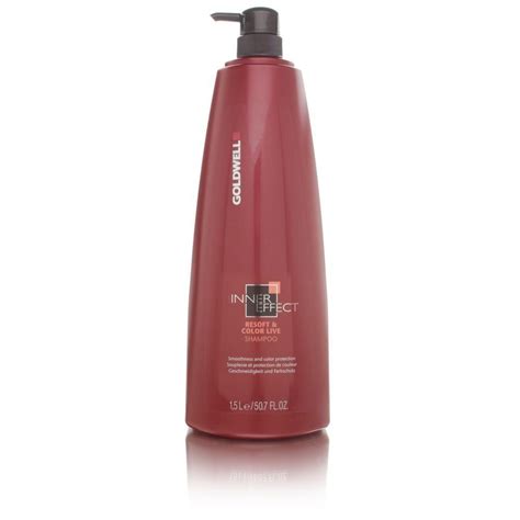 Regenerates using the latest technology to act deeply within the hair for condition and color protection. Goldwell Inner Effect Resoft and Color Live Shampoo 50.7 ...