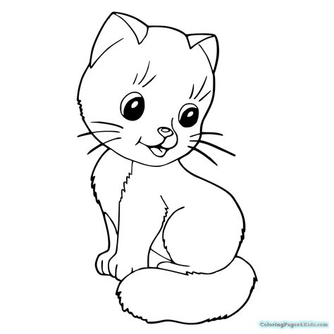 The cutest kittens on our site. Puppy And Kitten Coloring Pages at GetColorings.com | Free ...