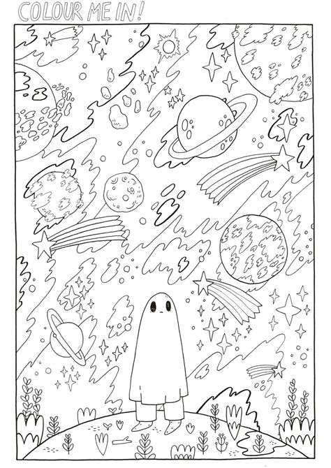 Latest pictures coloring pages aesthetic ideas the beautiful issue pertaining to dyes is that it space coloring pages outer space drawing tumblr coloring pages. Pin on Sad Ghost Club