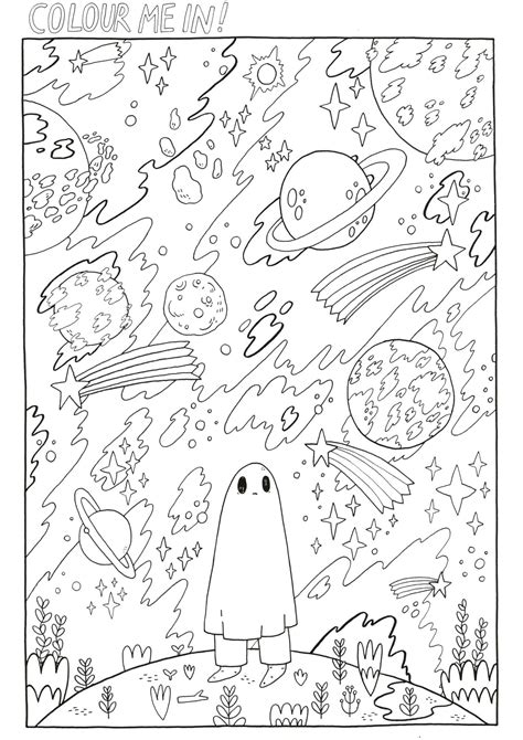 The coloring pages of aesthetic are a great way to relieve stress and indie kid hello kitty nature girls cats and more. Pin on Sad Ghost Club