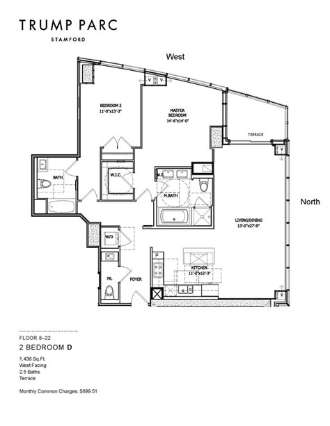 10of18trump parc on washington boulevard in stamford, conn., january 12, 2012.keelin 18of18buy photo. 2BR/2.5BA | Our Floor Plans | Pinterest