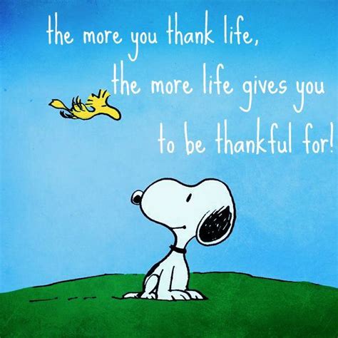 The more you thank l love positive words | Snoopy quotes ...