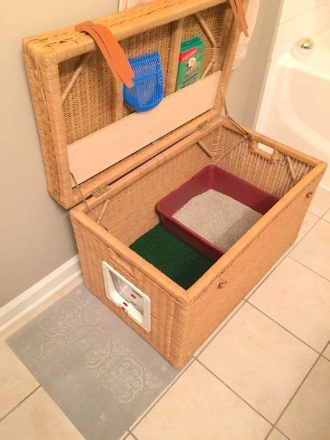 Click here to find out how you can turn a large, stainless steel steam pan, into a safe litter box for your cat. This Hidden Litter Box Is The Perfect Solution For Cat ...
