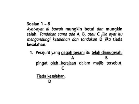 Beg sekolah, pembangunan bangun, hari selasa, bahasa melayu dll frasa adjektif (fa) pandai, biru, besar, lewat, cepat, rindu, jauh, manis frasa kerja (fk) memasak, menangis, berlari. Bahasa Melayu Tingkatan 2: POLA AYAT DASAR