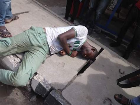 Jude gets a visit from an avenger! Photos: Corps member found unconscious on roadside in Lagos