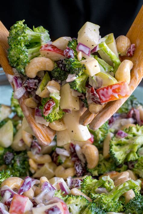 Add mayonnaise, greek yogurt, ranch mix, and garlic powder to a large serving bowl and whisk to combine. Poolside Broccoli Salad | Recipe | Best salad recipes ...