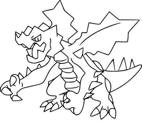 Coloriagepokemon.com est une référence dans le coloriage pokemon à imprimer pour les enfants. Coloriage Drakkarmin Pokemon à imprimer