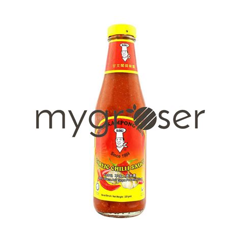 Now that we've conquered the elusive homemade chili oil and ginger scallion oil (i believe the terms elixir of life and condiment of the gods were bandied about by some…), we can move on to more. Koki Kampong Koh Chilli Garlic Sauce 320g | MyGroser
