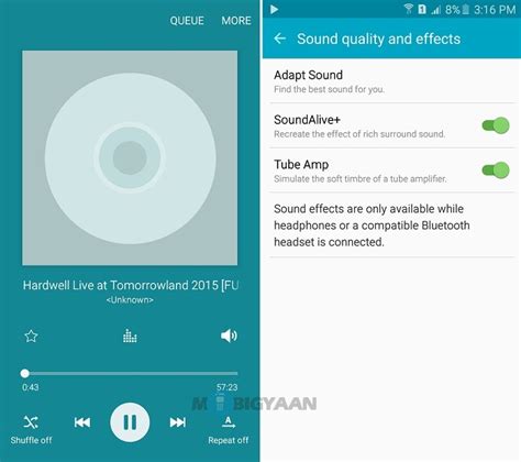 The galaxy wearable app and the music app support mp3, m4a, aac, ogg, and wma audio files. Samsung Galaxy A7 (2016) Review