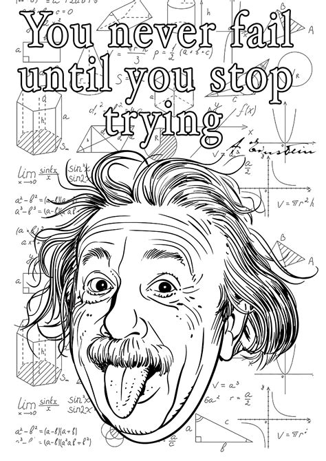 Aesop's fables coloring pages all about me coloring pages alphabet coloring pages american sign language coloring pages bible coloring pages bingo dauber art sheets birthday coloring pages circus. Albert Einstein : You never fail until you stop trying ...