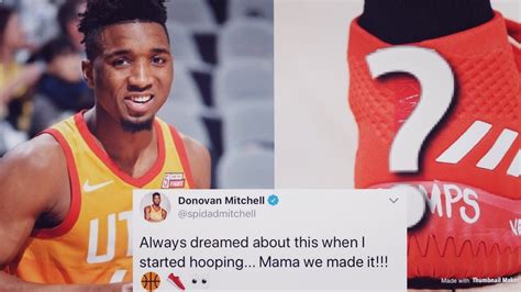 39 1/3 + junior + donovan mitchell · shoes · basketball. Donovan Mitchell Reveals His First Signature Shoe With ...