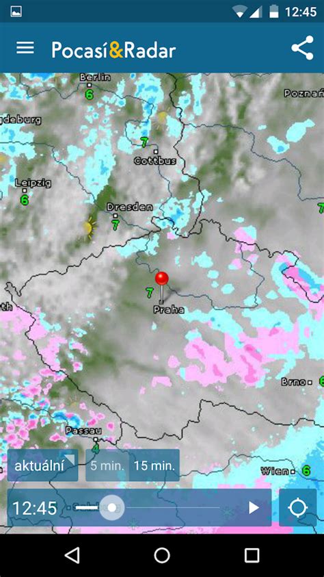 Radar sníma rozloženie dažďa a snehu, vrátane detekcie bleskov a tie zobrazuje. Počasí & Radar - Aplikace pro Android ve službě Google Play