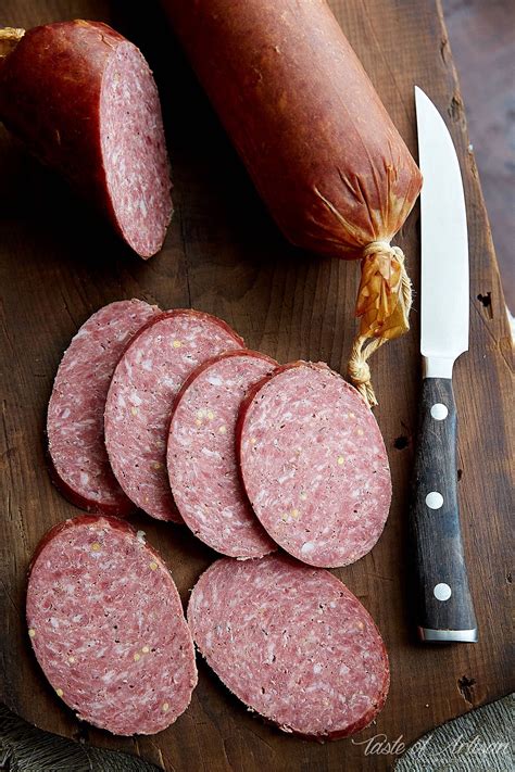 We will also be curing the meat and stuffing the natural casings, and then smoke them on an offset smoker. Learn how to make summer sausage at home with these easy ...