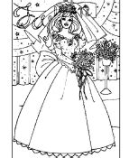 Barbie sposa immagine da colorare n. DISEGNI BARBIE SPOSA, disegni per bambini da stampare e ...