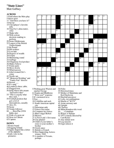 Chicfetti provides an array of. Printable Crossword Puzzles Medium Difficulty Pictures to ...