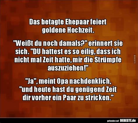 Es ist sehr bemerkenswert, wenn ehen schon 50 jahre lang bestehen. Das betagte Ehepaar feiert goldene Hochzeit.. | Lustige ...