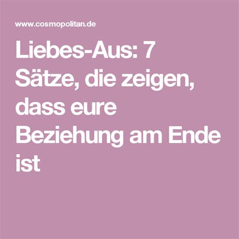Einer, vielleicht sogar beide partner in der beziehung sind unzufrieden und wollen die beziehung so nicht mehr weiterführen. Wann trennen? 7 Sätze, die zeigen, dass eure Beziehung am ...