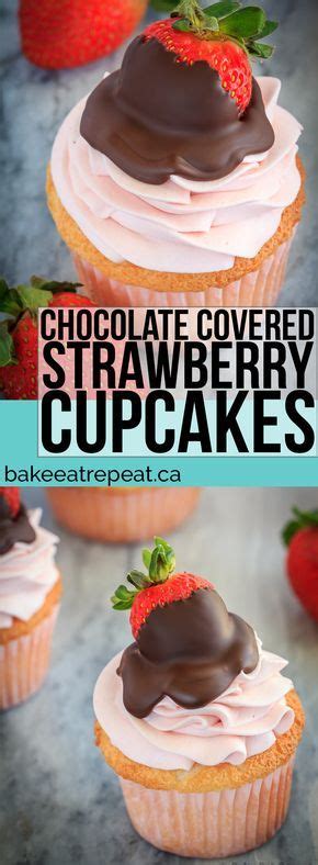 Chocolate cupcakes, strawberry frosting, and chocolate covered. These chocolate covered strawberry cupcakes are the perfect sweet treat for Valentine's Day - an ...