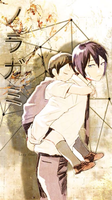 Support us by sharing the content, upvoting wallpapers on the page or sending your own background pictures. Noragami Yato and young Ebisu iPhone Wallpaper | Noragami ...