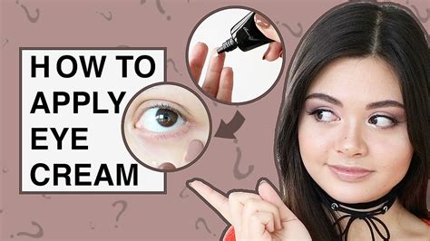 Latisse is gently applied along the base of the upper eyelashes. How To Apply Eye Cream Correctly - YouTube