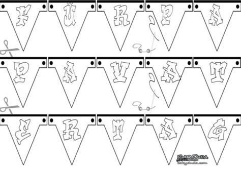 Für ihren kleinen picasso bieten wir süße kostenlose buchstaben zum ausmalen. DIY Deko zum Vatertag: ⚐ Girlande & Wimpel | BabyDuda ...