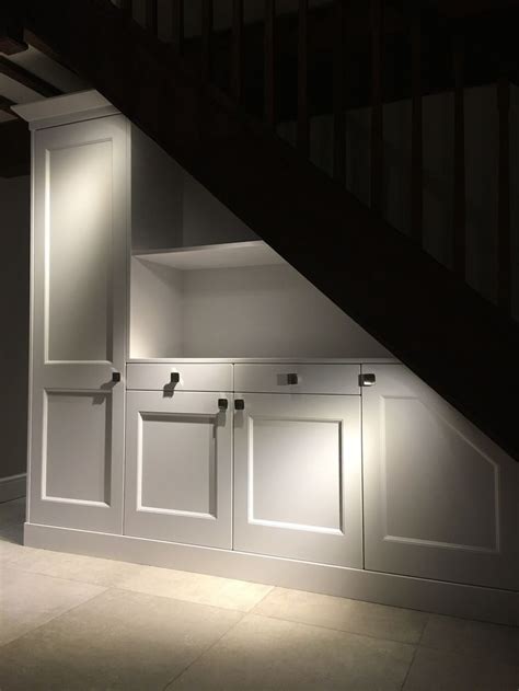 Frequently test the fit of the boxes in the holes under your stairs to make sure they fit snugly. Understairs Cabinet | Stairs in kitchen, Under stairs ...