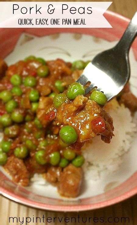 Because you don't need to read a story; Pork and Peas Easy One Pan Meal - Pork Guisantes | Recipe ...