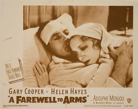The story of an affair between an english nurse an an american soldier on the italian front during world war i. A Farewell to Arms R1949 U.S. Scene Card | Posteritati ...