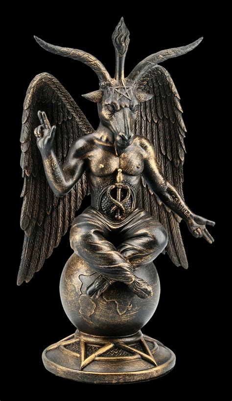 Baphomet is a deity that the knights templar were accused of worshipping, and that subsequently was incorporated into occult and mystical traditions. Baphomet Figur - Antiquity | www.figuren-shop.de