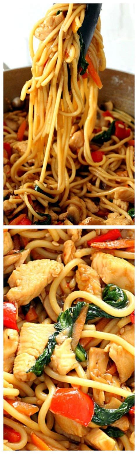 In a medium bowl, whisk the egg white to soft peaks. Easy Chicken Lo Mein ~ Quick and easy homemade chicken ...