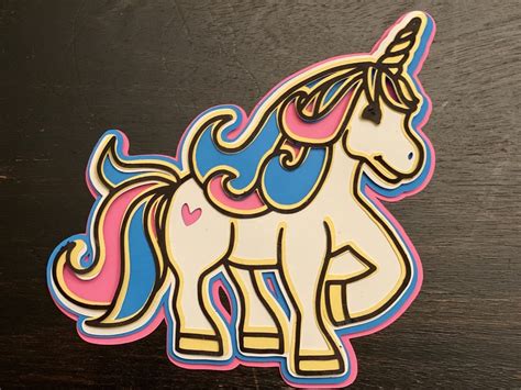 Download 3D Layered SVG for Kids Crafts Unicorn (561679) | Cut Files | Design Bundles