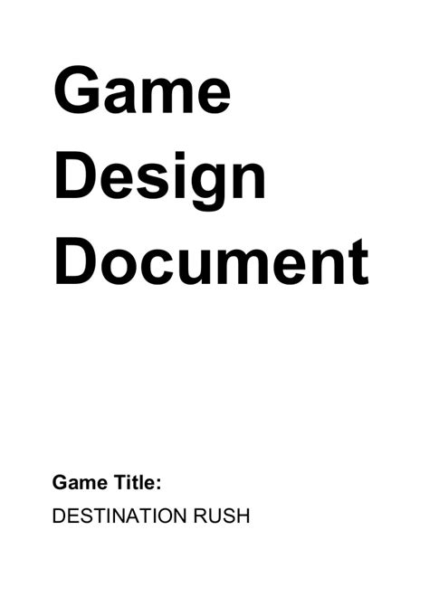 › game design document template pdf. Game design document